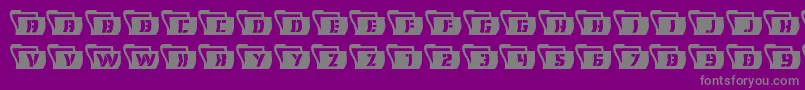 Eyesonlywavy Font – Gray Fonts on Purple Background