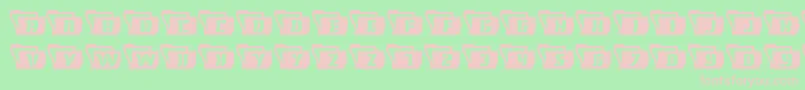 Eyesonlywavy Font – Pink Fonts on Green Background