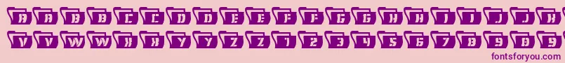 Eyesonlywavy Font – Purple Fonts on Pink Background