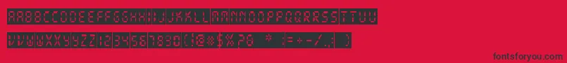 DigitalDarkSystem Font – Black Fonts on Red Background