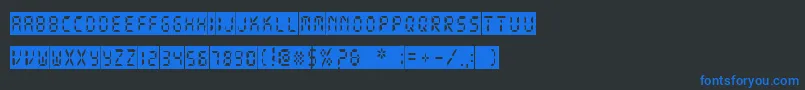 DigitalDarkSystem Font – Blue Fonts on Black Background