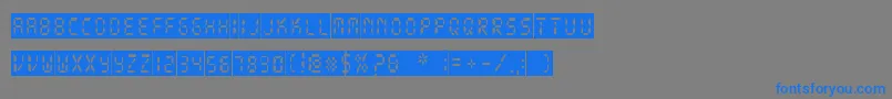 DigitalDarkSystem Font – Blue Fonts on Gray Background