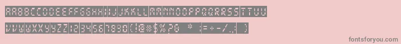 DigitalDarkSystem Font – Gray Fonts on Pink Background