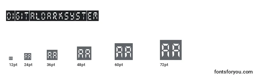 DigitalDarkSystem Font Sizes