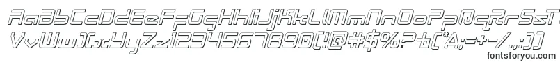 Шрифт Radiospace3Dital – формы шрифтов