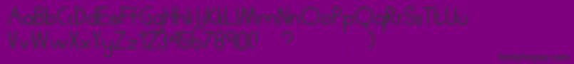 Шрифт Humanp.JAverage – чёрные шрифты на фиолетовом фоне