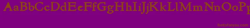 NewstyleBold Font – Brown Fonts on Purple Background