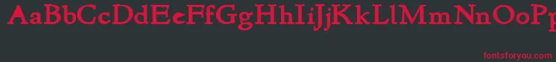 NewstyleBold Font – Red Fonts on Black Background