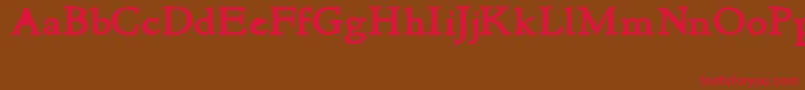 NewstyleBold Font – Red Fonts on Brown Background