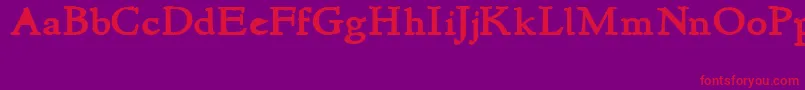 Police NewstyleBold – polices rouges sur fond violet