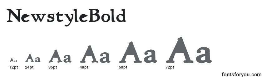 Größen der Schriftart NewstyleBold