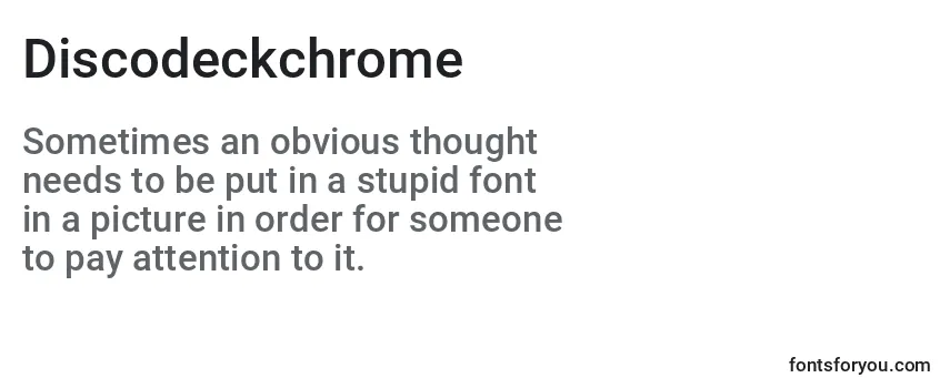Discodeckchrome Font