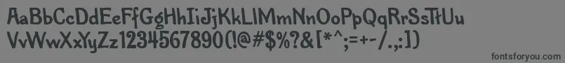 PenMarkMfBold Font – Black Fonts on Gray Background