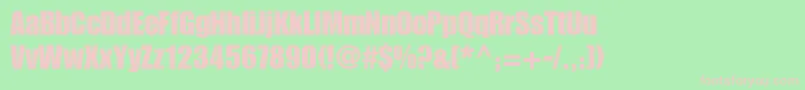 ShortHaulSsi Font – Pink Fonts on Green Background