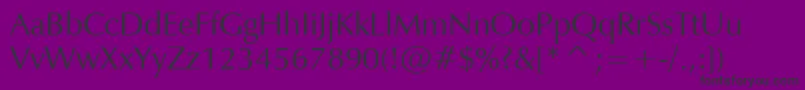 Police VeraHumana95 – polices noires sur fond violet