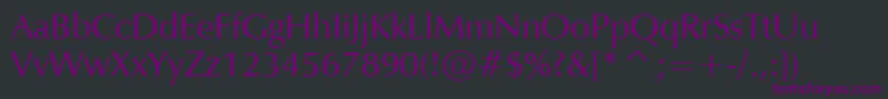 VeraHumana95 Font – Purple Fonts on Black Background