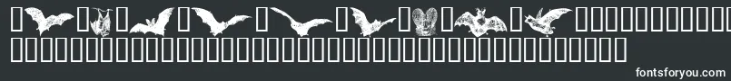 Шрифт Batbats – белые шрифты