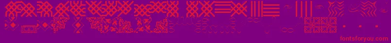 BorderbatsFilligreeフォントについての詳細 フォントBorderbatsFilligree – 紫の背景に赤い文字