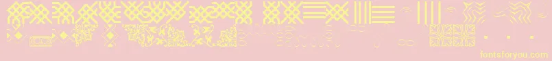Saiba mais sobre a fonte BorderbatsFilligree Fonte BorderbatsFilligree – fontes amarelas em um fundo rosa