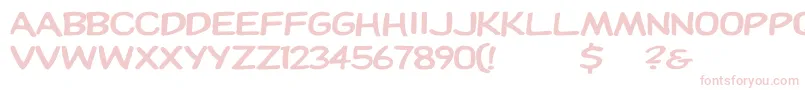 Dupuyheavyex Font – Pink Fonts on White Background