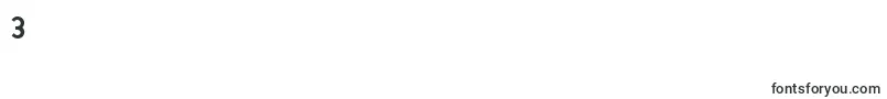K791GeometricalBold-Schriftart – Schriften für die Ziffer 3