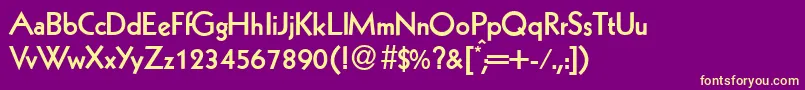 More about K791GeometricalBold Font K791GeometricalBold Font – Yellow Fonts on Purple Background