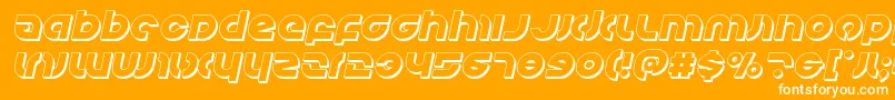 Kovacs3Dital Font – White Fonts on Orange Background