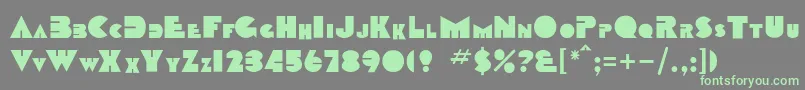 More about Sharkstooth Font Sharkstooth Font – Green Fonts on Gray Background