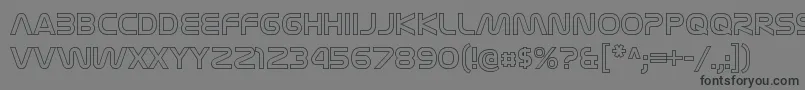 NasalizationolRegular Font – Black Fonts on Gray Background