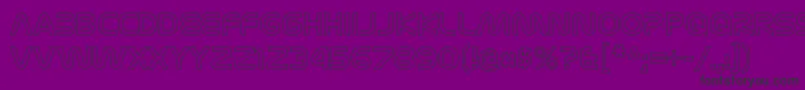 Шрифт NasalizationolRegular – чёрные шрифты на фиолетовом фоне