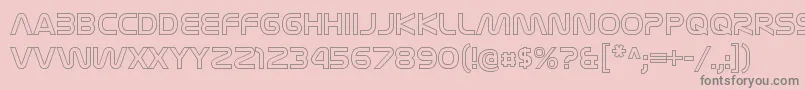 NasalizationolRegular Font – Gray Fonts on Pink Background