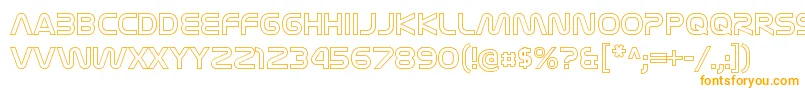 フォントNasalizationolRegular – 白い背景にオレンジのフォント