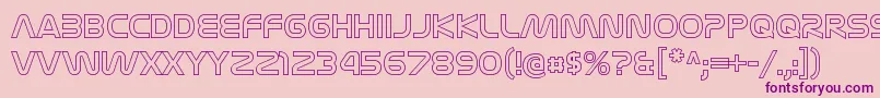 NasalizationolRegular Font – Purple Fonts on Pink Background