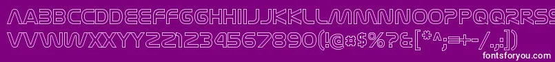 NasalizationolRegular Font – White Fonts on Purple Background