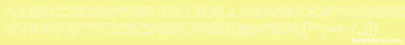 NasalizationolRegular Font – White Fonts on Yellow Background