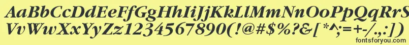 Подробнее о шрифте GourmandBoldItalic Шрифт GourmandBoldItalic – чёрные шрифты на жёлтом фоне