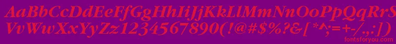 Подробнее о шрифте GourmandBoldItalic Шрифт GourmandBoldItalic – красные шрифты на фиолетовом фоне