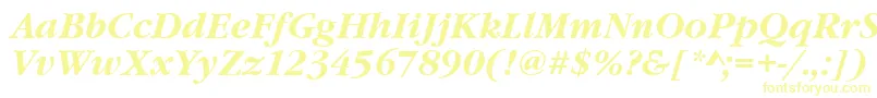 GourmandBoldItalic Font – Yellow Fonts