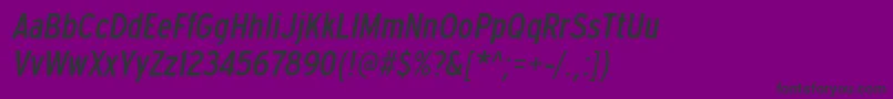 ExpresswaycdItalic Font – Black Fonts on Purple Background