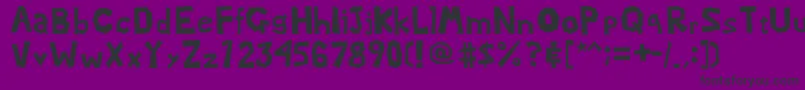 Marioluigi2 Font – Black Fonts on Purple Background