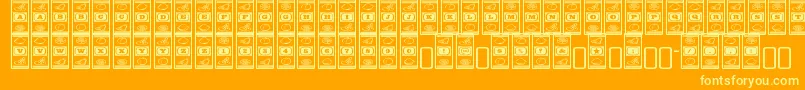 Подробнее о шрифте Lucky Шрифт Lucky – жёлтые шрифты на оранжевом фоне
