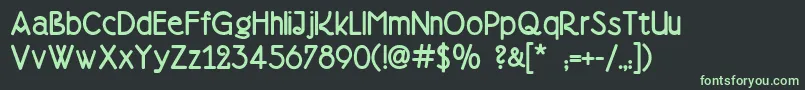 フォントDoctorjekyll – 黒い背景に緑の文字
