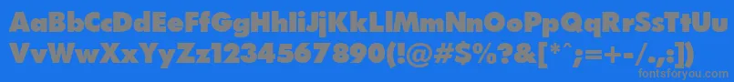 FuturapressPress.Ver.1.15 Font – Gray Fonts on Blue Background
