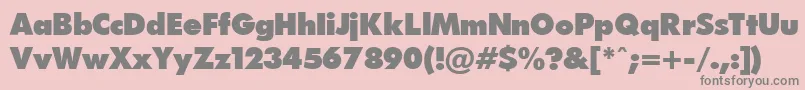 FuturapressPress.Ver.1.15 Font – Gray Fonts on Pink Background