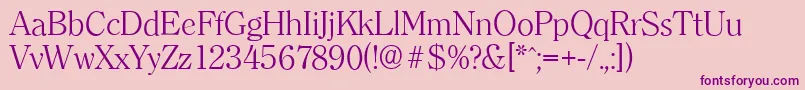 fuente ClearfaceserialLightRegular – Fuentes Moradas Sobre Fondo Rosa
