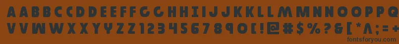 Governortitle Font – Black Fonts on Brown Background