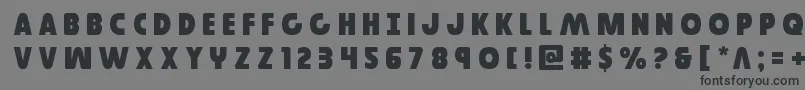 Governortitle Font – Black Fonts on Gray Background