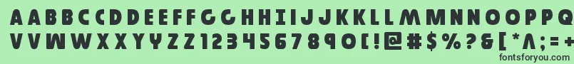 Governortitle Font – Black Fonts on Green Background