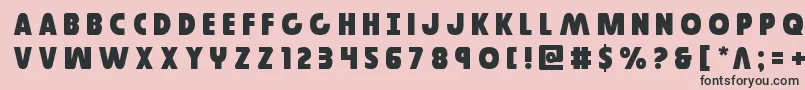 Governortitle Font – Black Fonts on Pink Background