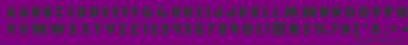 Шрифт Governortitle – чёрные шрифты на фиолетовом фоне